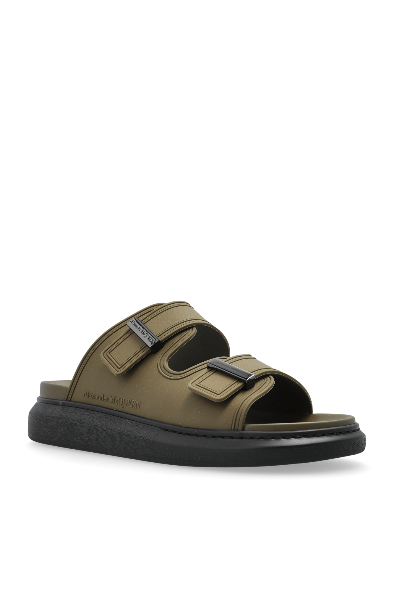 サンダル・ミュール alexander mcqueen SLIPPER (808137WIACE 1000) Men's Designer Slides & Luxury Sandals | Alexander McQueen US